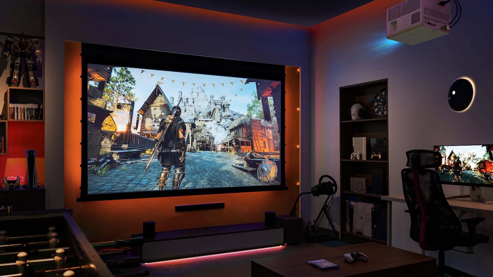 The BenQ X3100i projector creates immersive worlds on walls