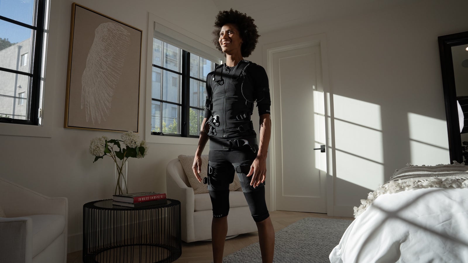 This EMS technology sportswear offers 20-minute workouts