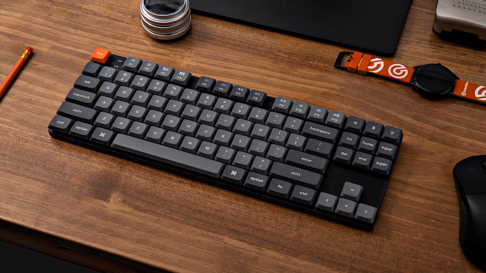 The Keychron K1 Max keyboard is low profile and wireless